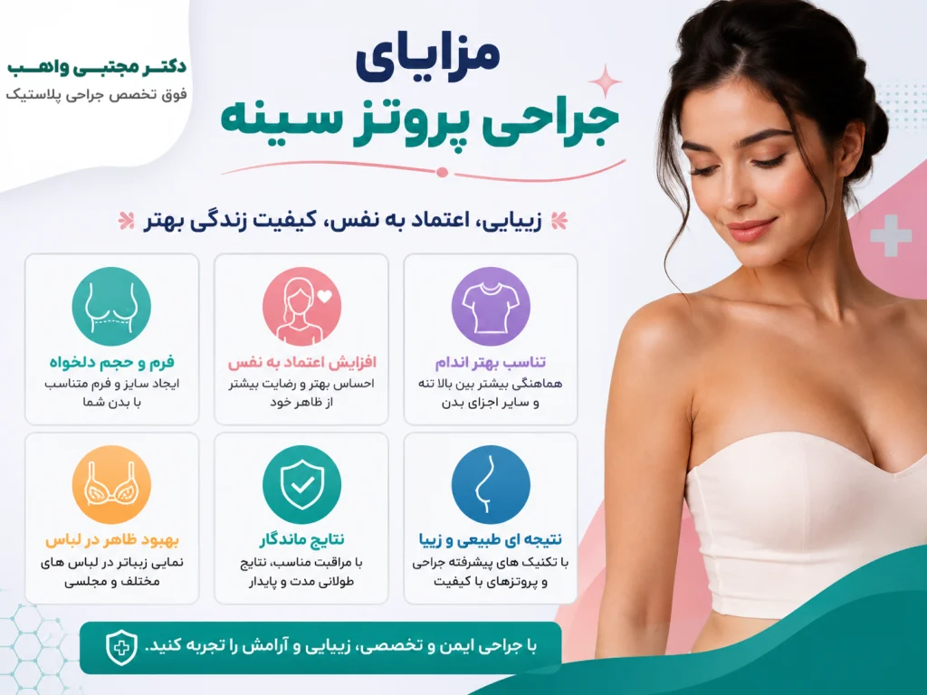 مزایای جراحی پروتز سینه